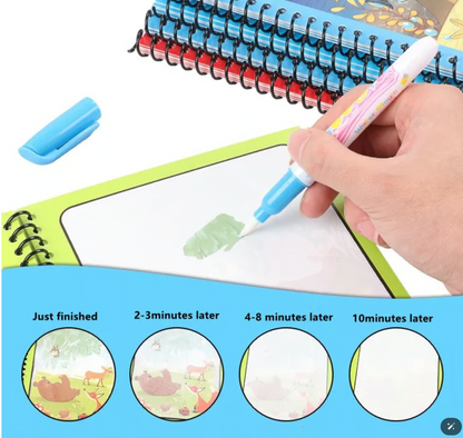 Magic Water Book Water Drawing Book – Reusable Doodle Book