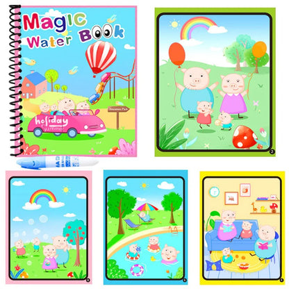Magic Water Book Water Drawing Book – Reusable Doodle Book
