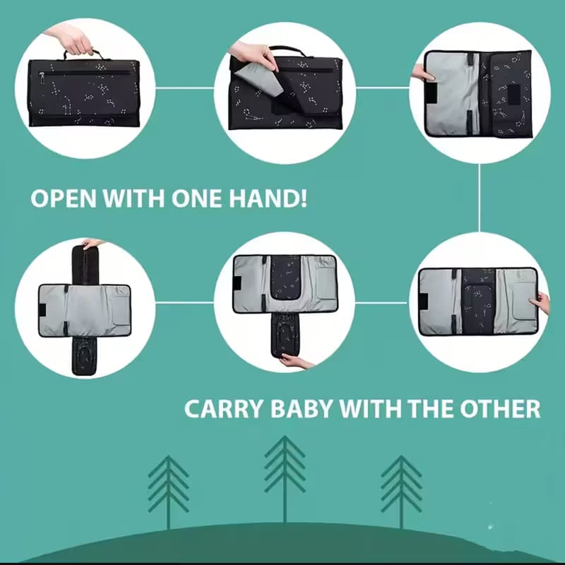 Portable Waterproof Baby Diaper & Clothes Changing Pad