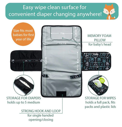 Portable Waterproof Baby Diaper & Clothes Changing Pad